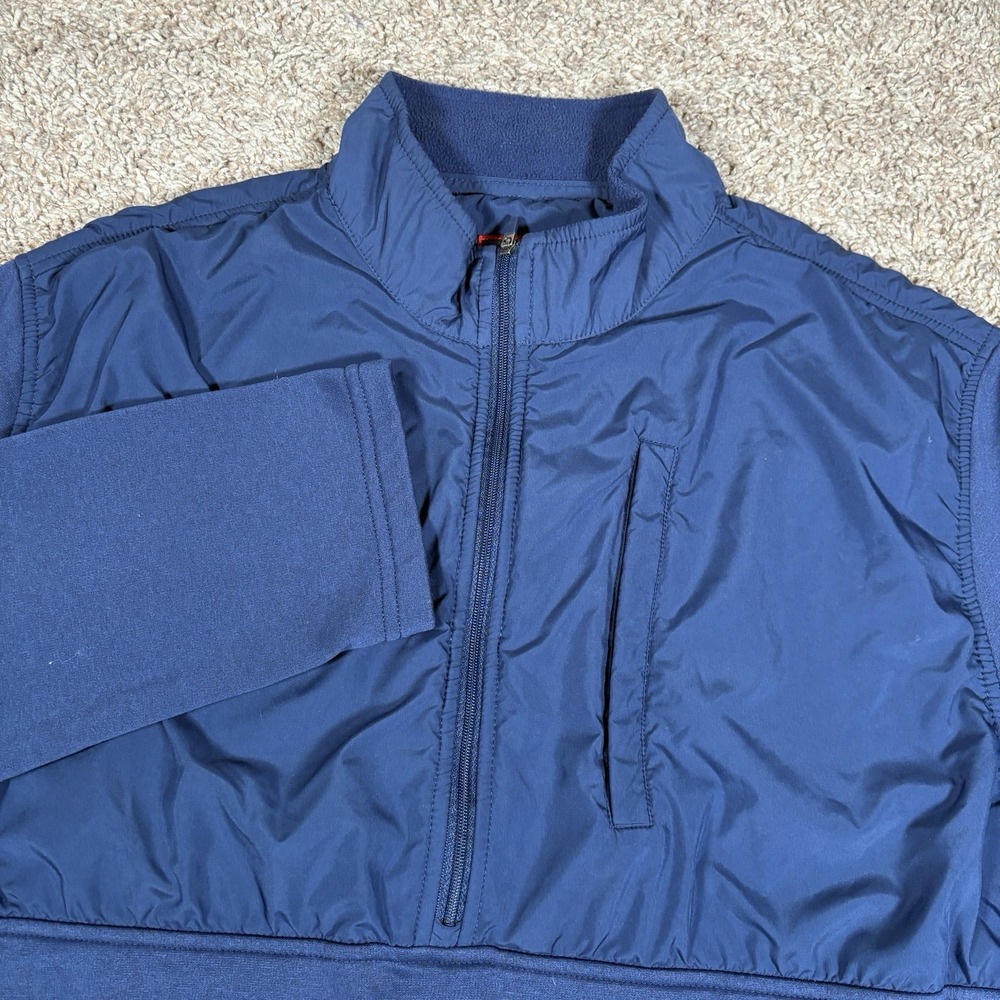 Untuckit Women's Navy Quarter Zip Long Sleeve Sweatshirt Size XL‎